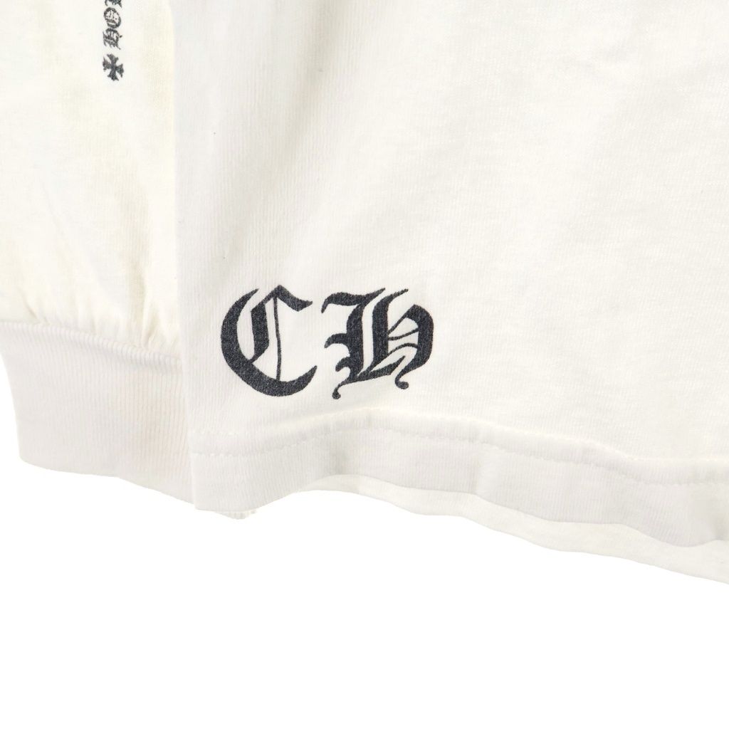 CHROME HEARTS (クロムハーツ) OLD L/S バックCHプラスプリント 長袖T