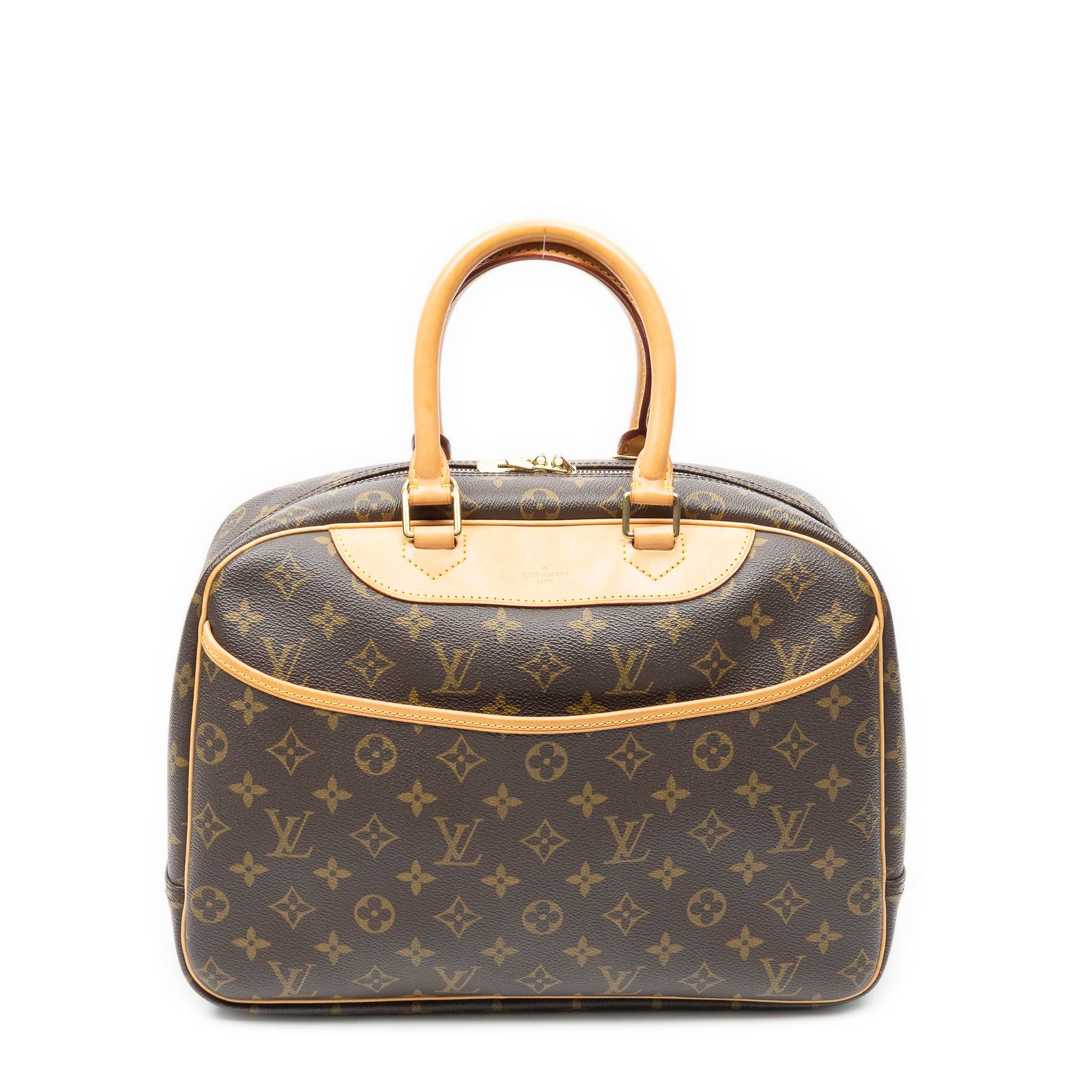 [中古] LOUIS VUITTON ルイヴィトンドーヴィル茶色モノグラムキャンバスA