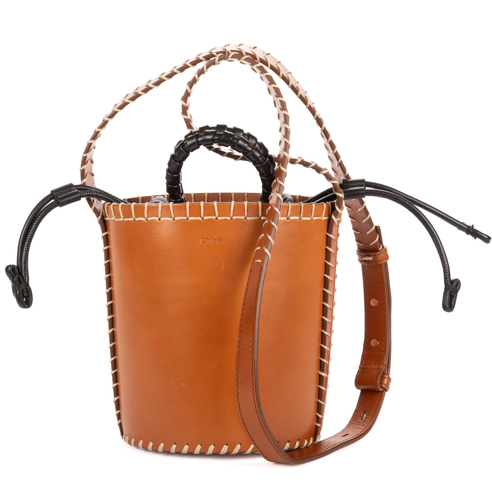 [中古] CHLOE クロエLouela Bucket BagタンスムースカーフスキンレザーA 55,000円