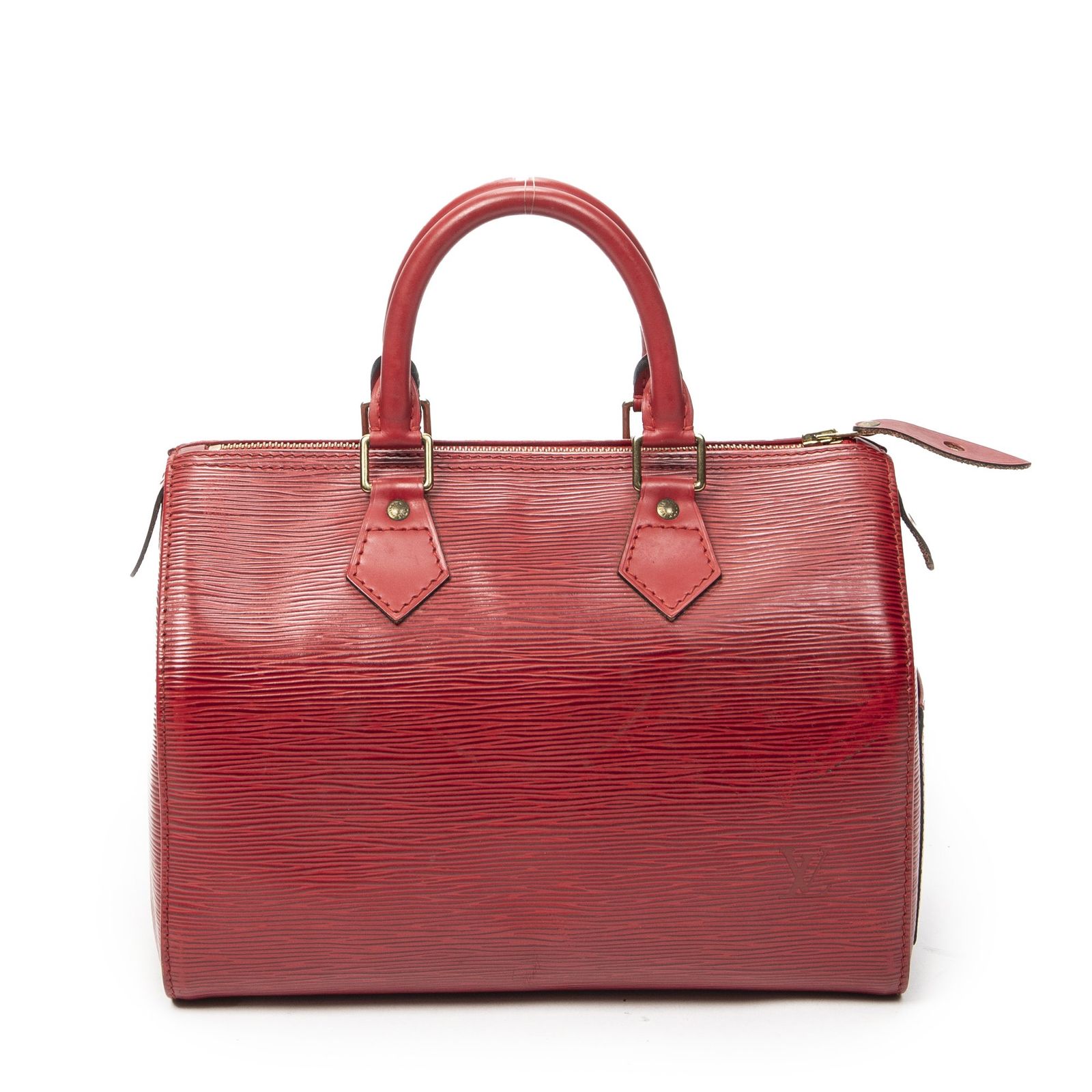 [中古] LOUIS VUITTON ルイヴィトンスピーディー赤エピAB
