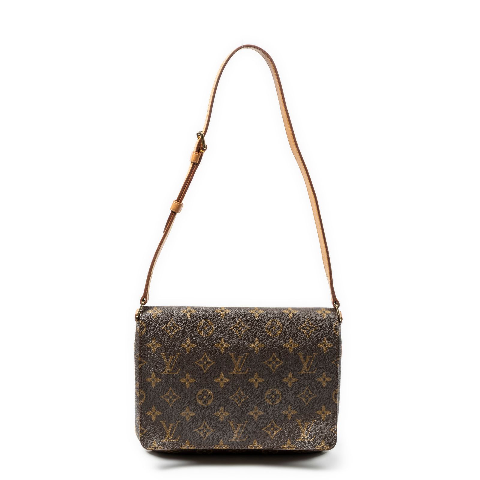[中古] LOUIS VUITTON ルイヴィトンミュゼット タンゴ茶色モノグラムキャンバスAB