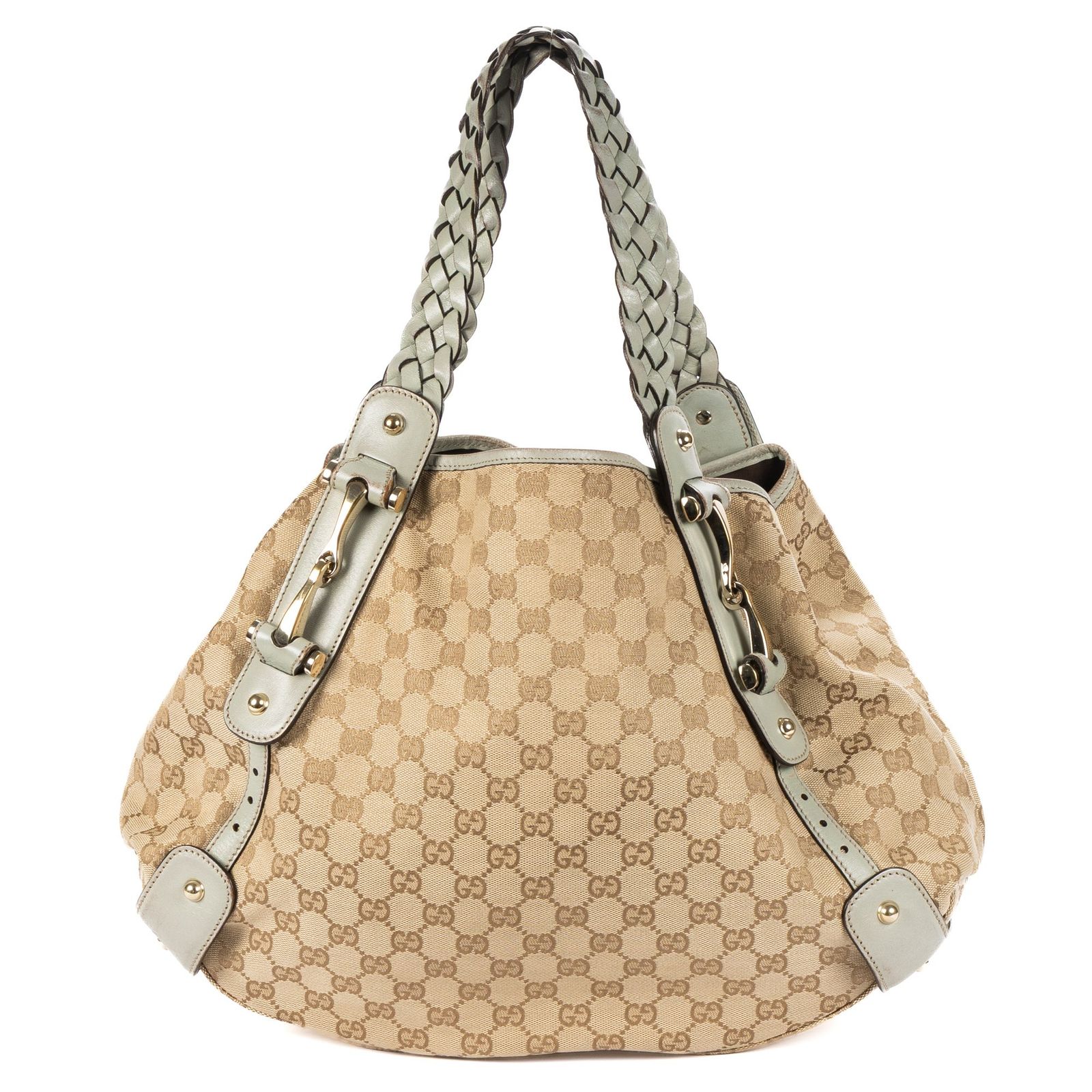[中古] GUCCI グッチペルハムベージュ/ブルーGGキャンバスAB