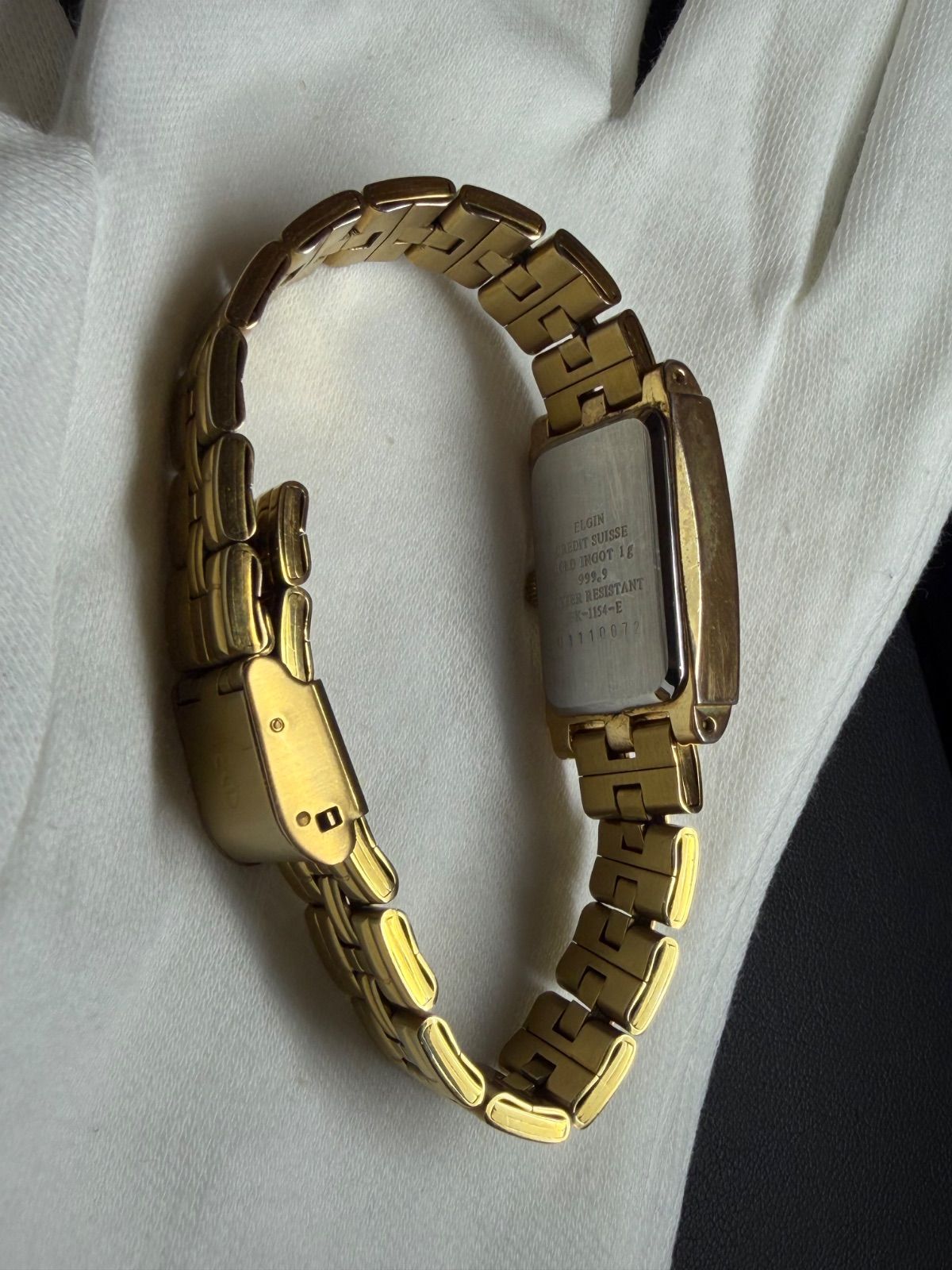 【未使用】ELGIN エルジン 腕時計 1g 純金インゴット入り 腕時計 純金1gインゴット】ELGIN エルジン 腕時計 ゴールド - メルカリ