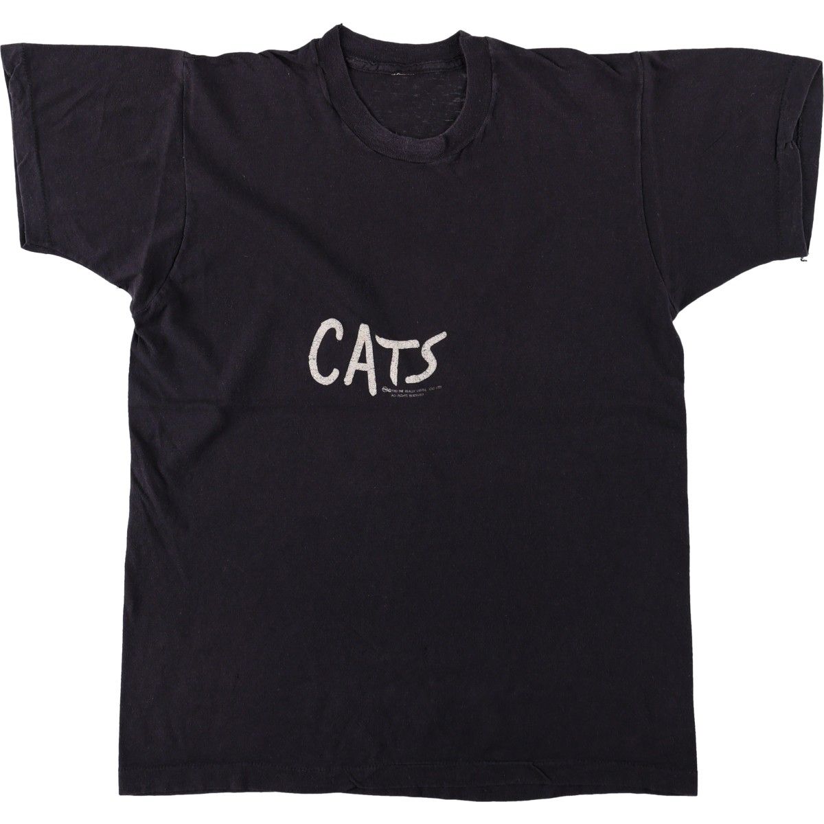古着 80年代 CATS キャッツ ネコ柄 プリントTシャツ メンズXL相当 ヴィンテージ/eaa664378