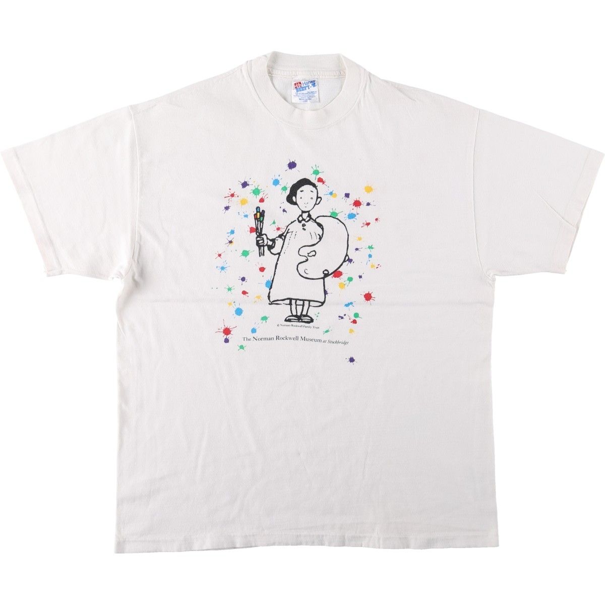 古着 90年代 ヘインズ Hanes BEEFY-T プリントTシャツ USA製 メンズL相当 ヴィンテージ/eaa664343