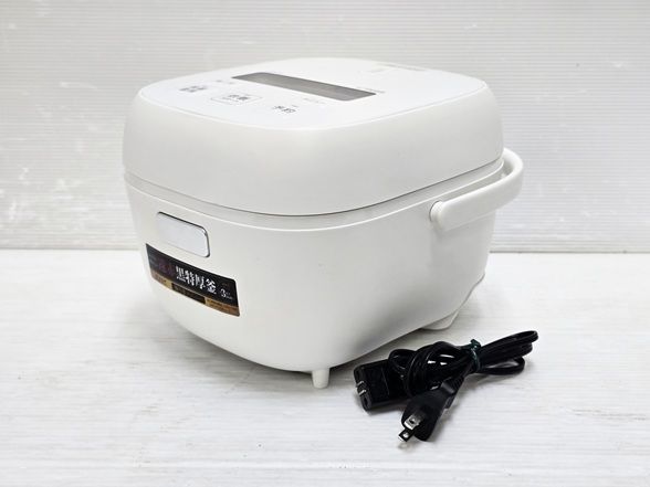 【中古品】 タイガー Tiger マイコン式 炊飯器 炊きたて 3合炊き JBS-A055 2024年製 ホワイト ○YR-20327○