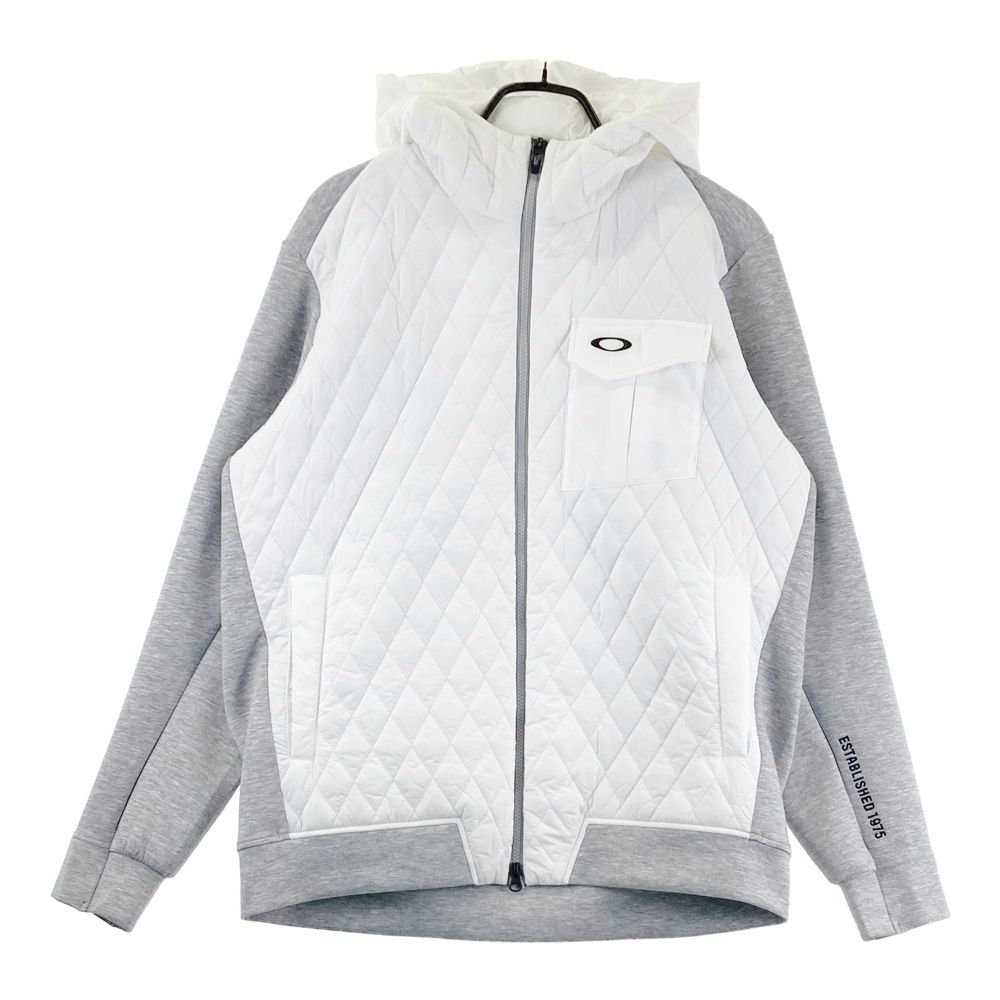 サイズ：XL OAKLEY オークリー FOA408280 中綿切替 長袖ジップパーカー ホワイト系 [240101751216] ゴルフウェア メンズ ストスト