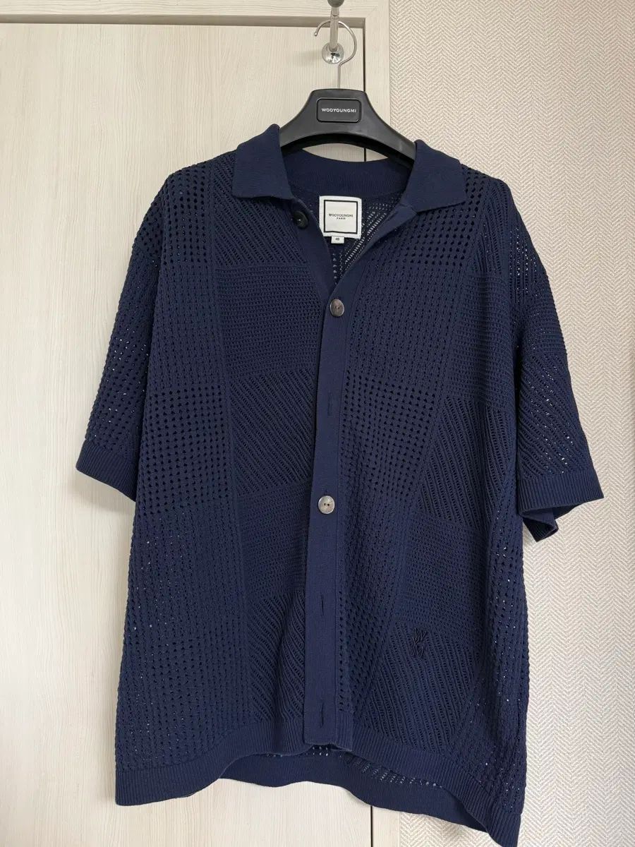 (48) 25ss ウーヨンミ クロシェ ショートスリーブ 半袖 ニット カーディガン