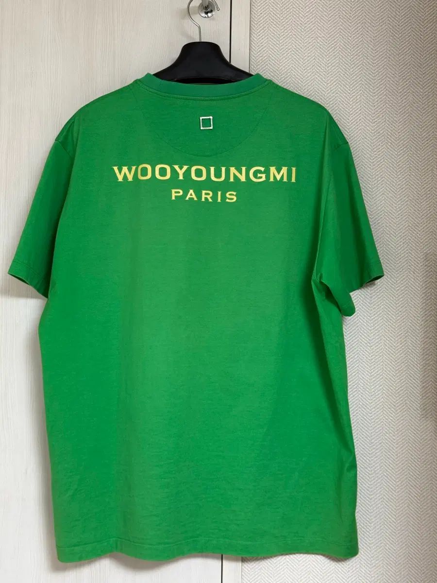 (48) 22ss ウーヨンミ バックロゴ 半袖 Tシャツ グリーン
