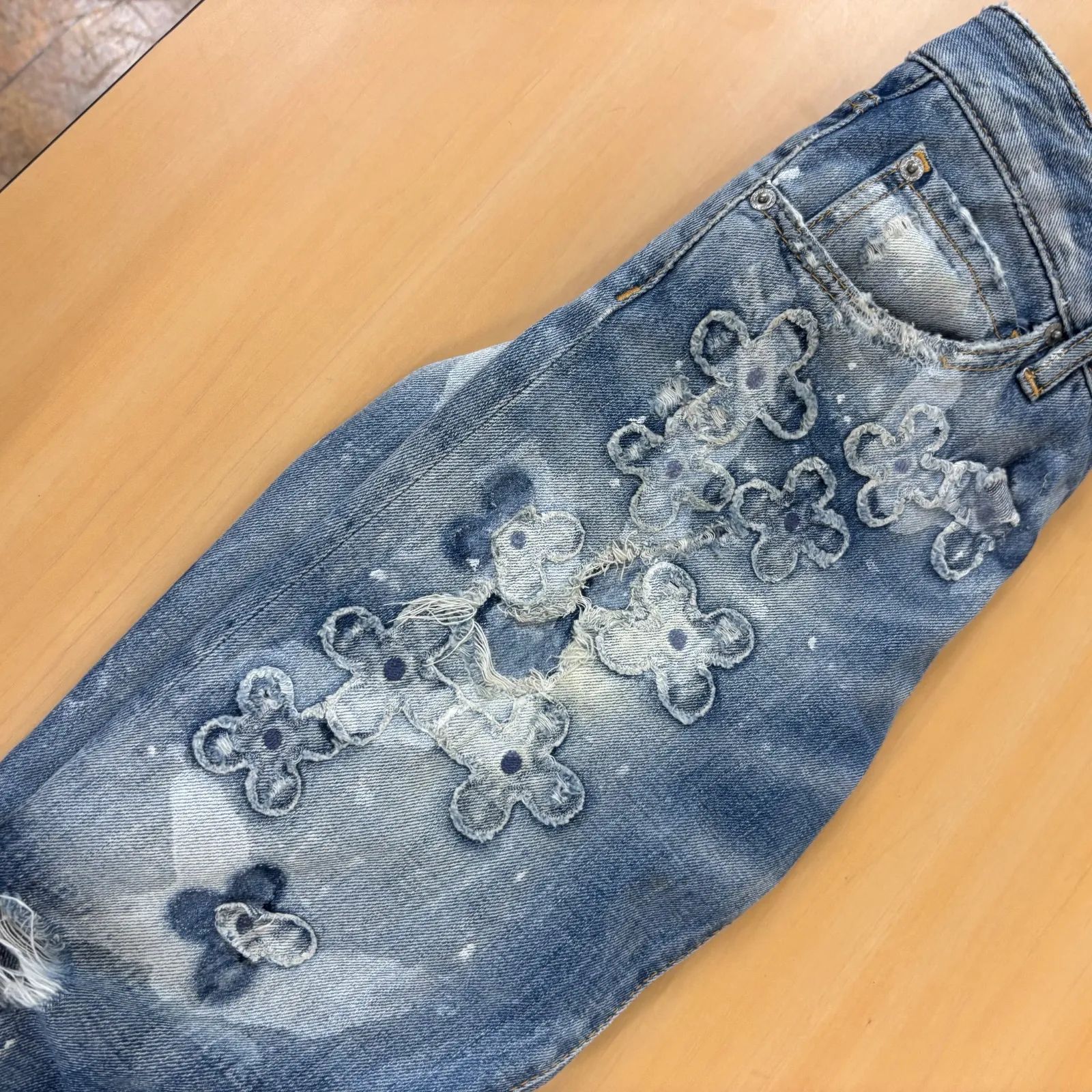 DSQUARED2 ダメージ加工デニムパンツ値下依頼ＯＫ(購入者のみ) i4512)ディースクエアード（DSQUARED2） ダメージ加工 デニムパンツ
