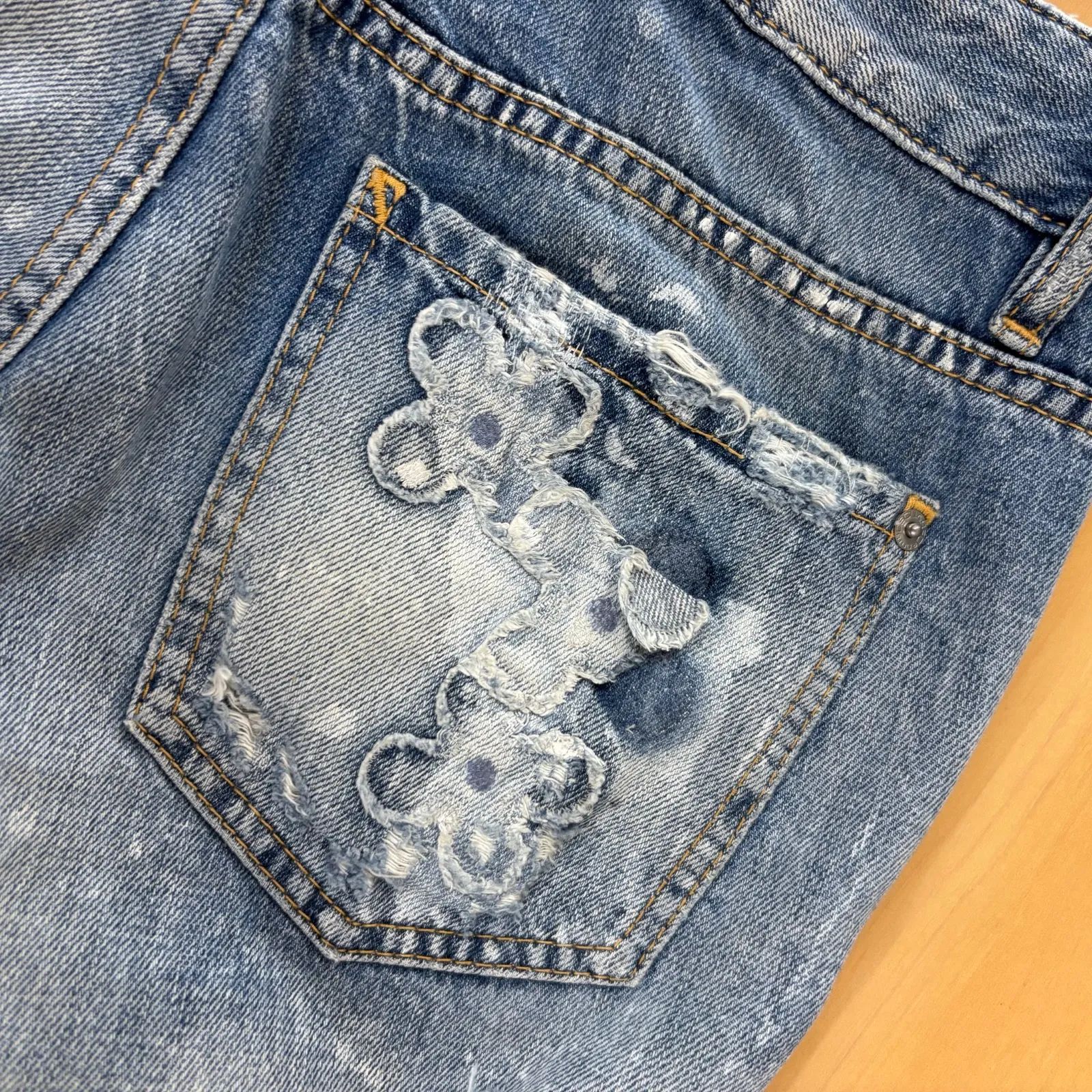 i4512)ディースクエアード（DSQUARED2） ダメージ加工 デニムパンツ
