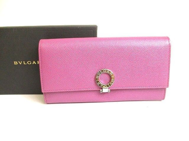 ブルガリ BVLGARI ブルガリブルガリ ロゴクリップ グレインレザー 2つ折り 長財布 ラージウォレット 【未使用保管品】 38,350円