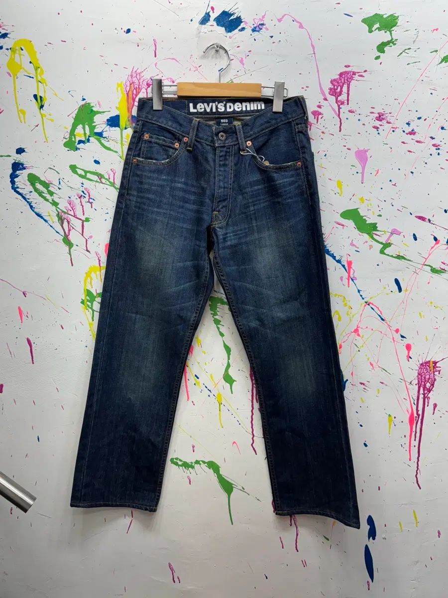 リーバイス プレミアム 503 インディゴデニム パンツ W28 L33