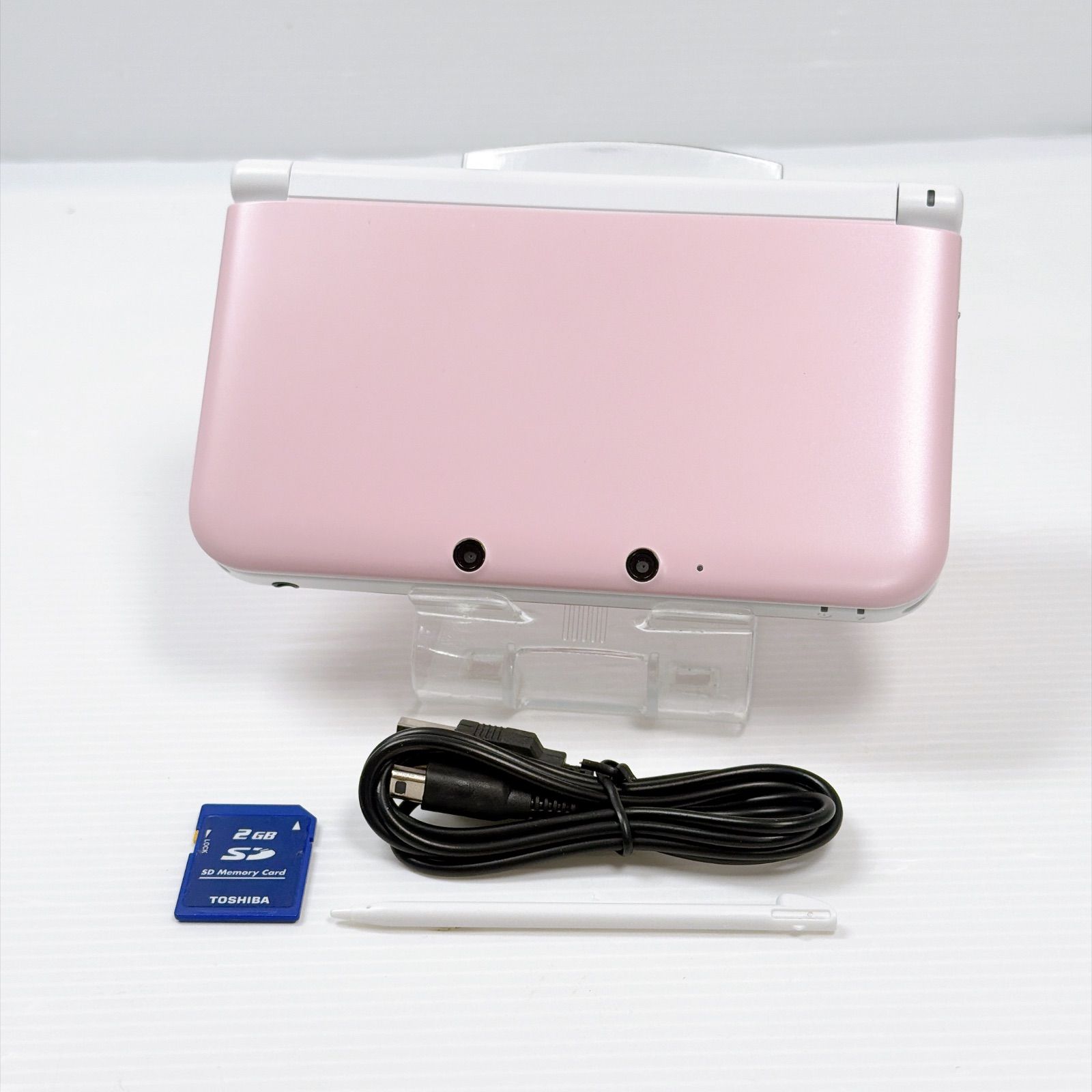 美品 ニンテンドー 3DSLL ピンクホワイト 遊べるセット 動作確認済み Nintendo ds 3dsll 3DS LL 任天堂 管理番号M2138