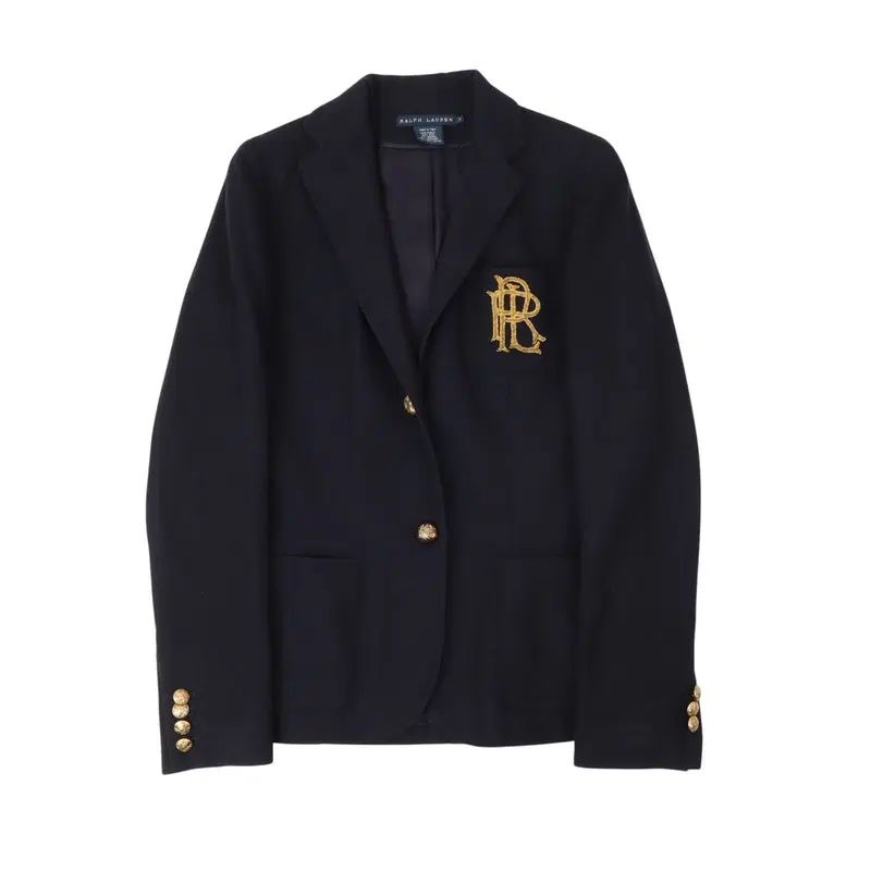 ポロ ラルフローレン ネイビー ウール アンゴラ カシミア ゴールド ジャケット