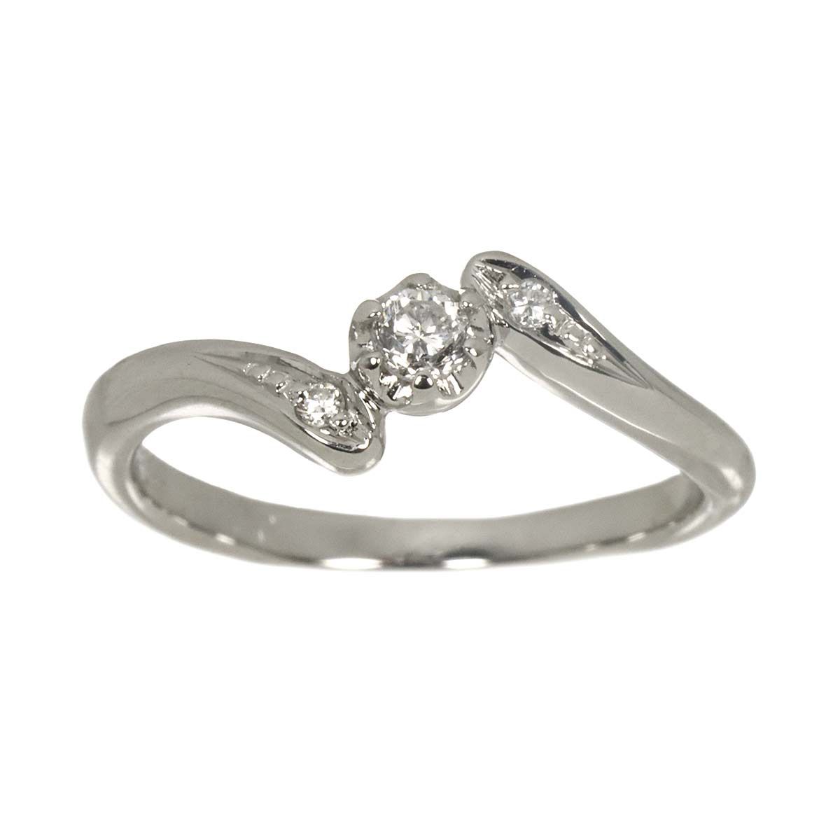 ヴァンドーム Vendome 8号 リング ダイヤ 0.10ct Pt プラチナ 指輪 Diamond Ring 90329656