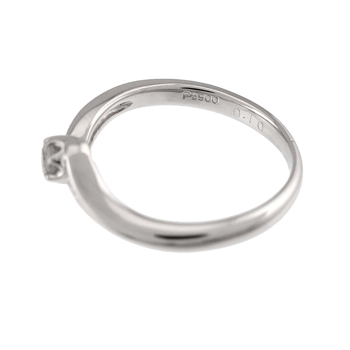 ヴァンドーム Vendome 8号 リング ダイヤ 0.10ct Pt プラチナ 指輪 Diamond Ring 90329656