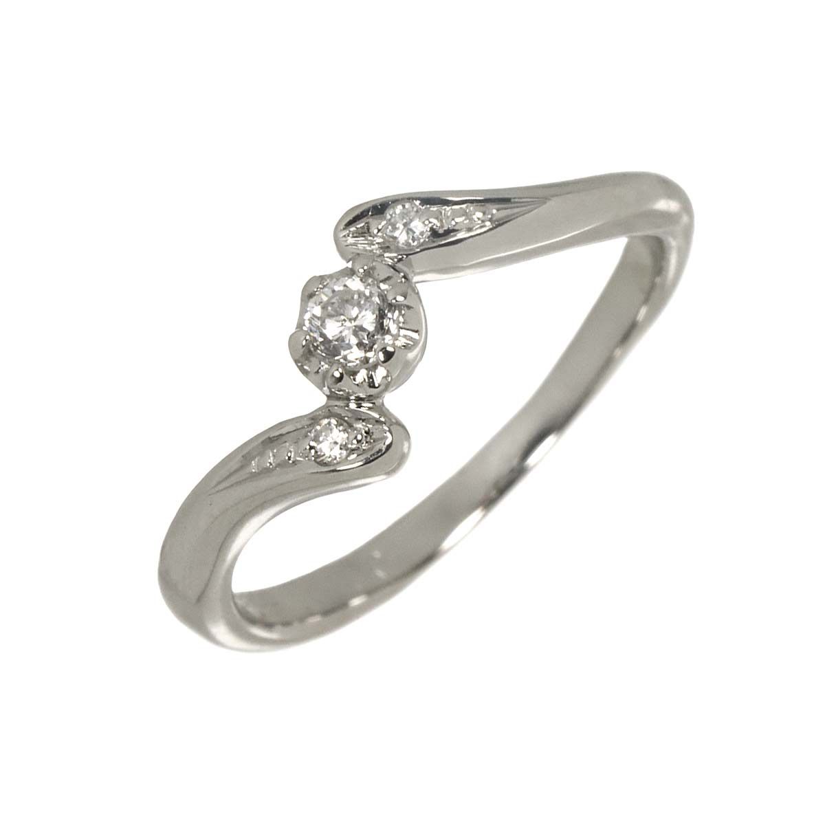 ヴァンドーム Vendome 8号 リング ダイヤ 0.10ct Pt プラチナ 指輪 Diamond Ring 90329656リング・指輪