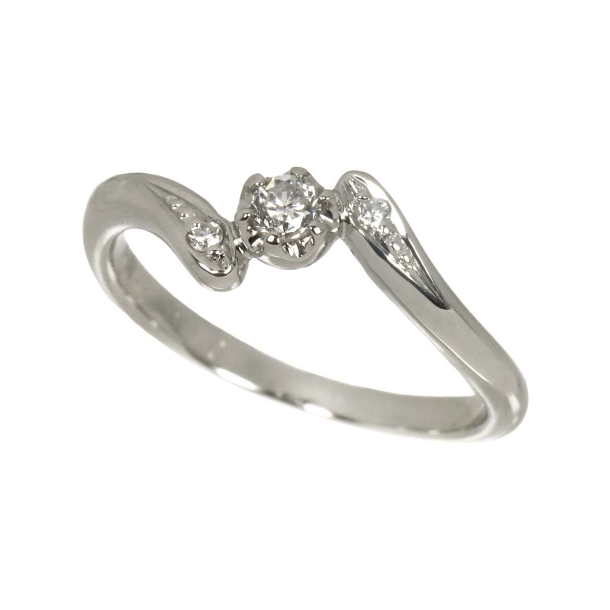 ヴァンドーム Vendome 8号 リング ダイヤ 0.10ct Pt プラチナ 指輪 Diamond Ring 90329656