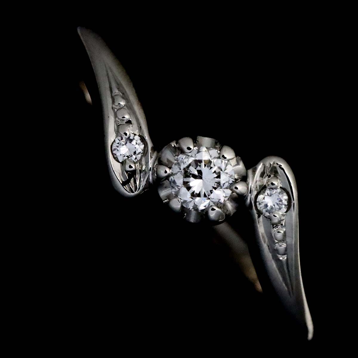 ヴァンドーム Vendome 8号 リング ダイヤ 0.10ct Pt プラチナ 指輪 Diamond Ring 90329656