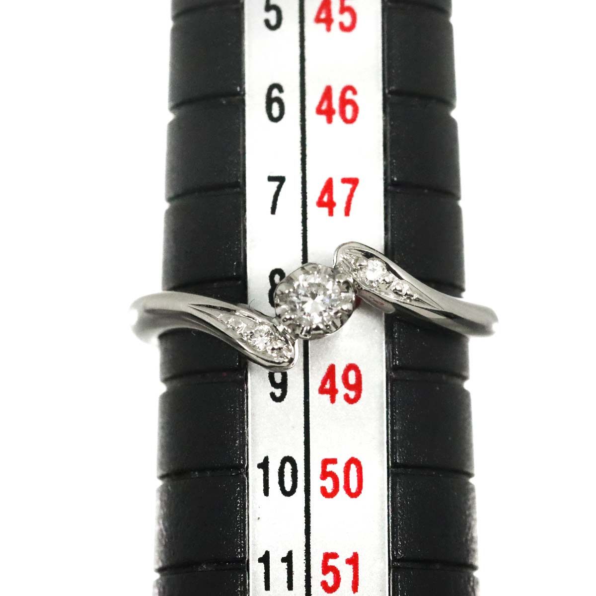 ヴァンドーム Vendome 8号 リング ダイヤ 0.10ct Pt プラチナ 指輪 Diamond Ring 90329656