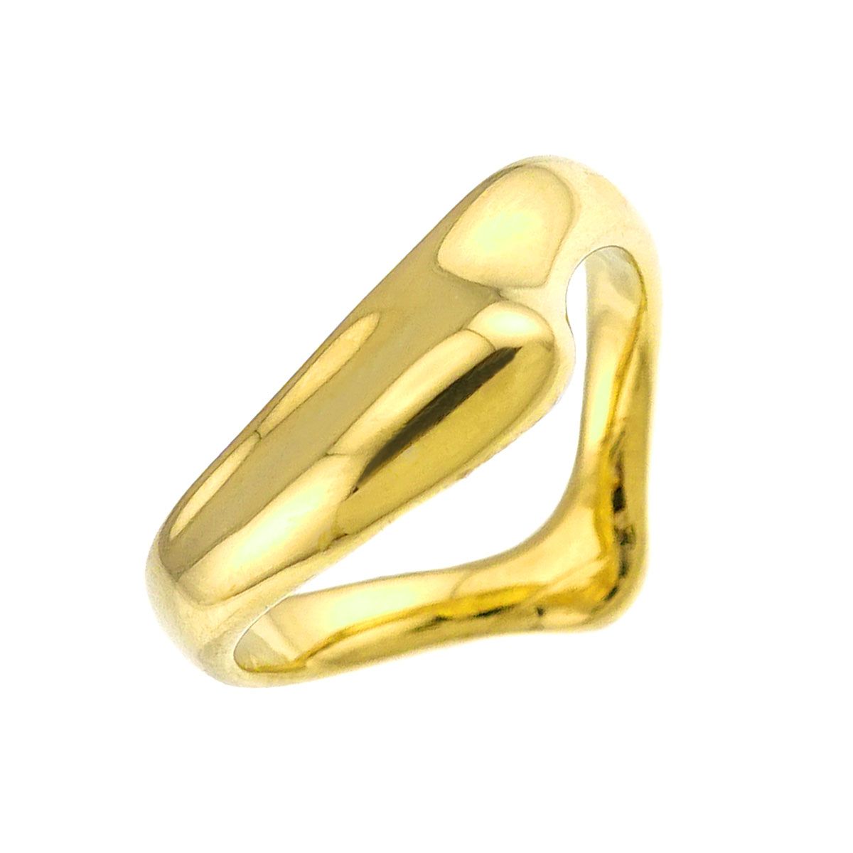 ティファニー TIFFANY&CO. オープンハート 10.5号 リング K18 YG イエローゴールド 750 指輪 Open Heart Ring 90331770