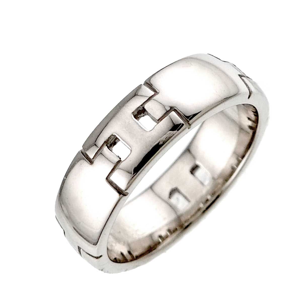 エルメス HERMES エヴァー ヘラクレス #49 リング K18 WG ホワイトゴールド 750 指輪 Hercules Ring 90333673