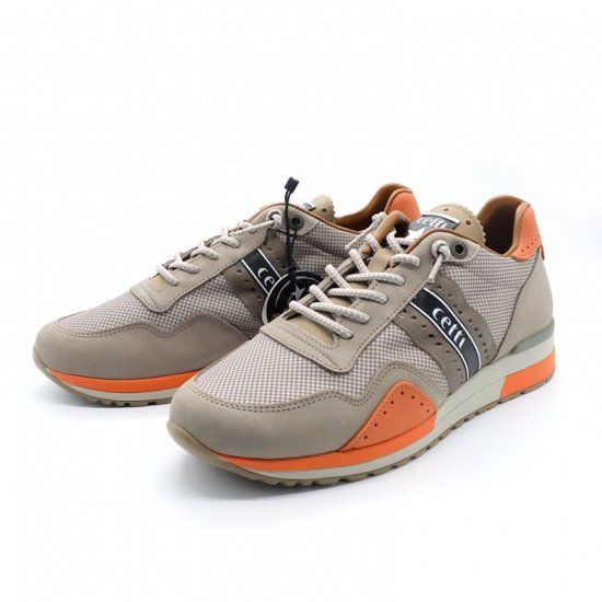 Cetti ラグジュアリースニーカー コンフォート EU Size 41 < 26.0cm 目安>【スペイン製】セッティ ラグジュアリースニーカー メンズ ライトブラウン 履きやすい 大人スニーカー お洒落 (cetti-c1308-241)