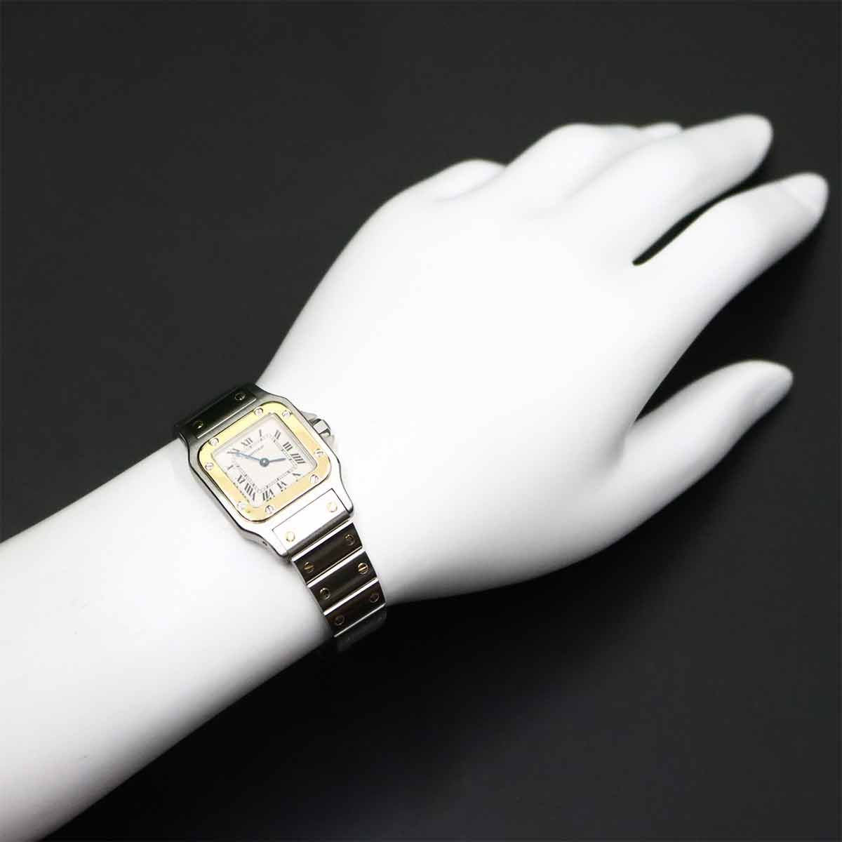 カルティエ Cartier サントスガルベSM W20012C4 コンビ レディース 