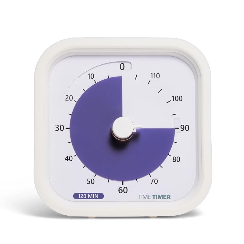 【新品】 TIME TIMER MOD 9cm 120分 タイムタイマー モッド(カバー付き) ホワイト 時間管理 学習タイマー TTM9-120-W 正規品