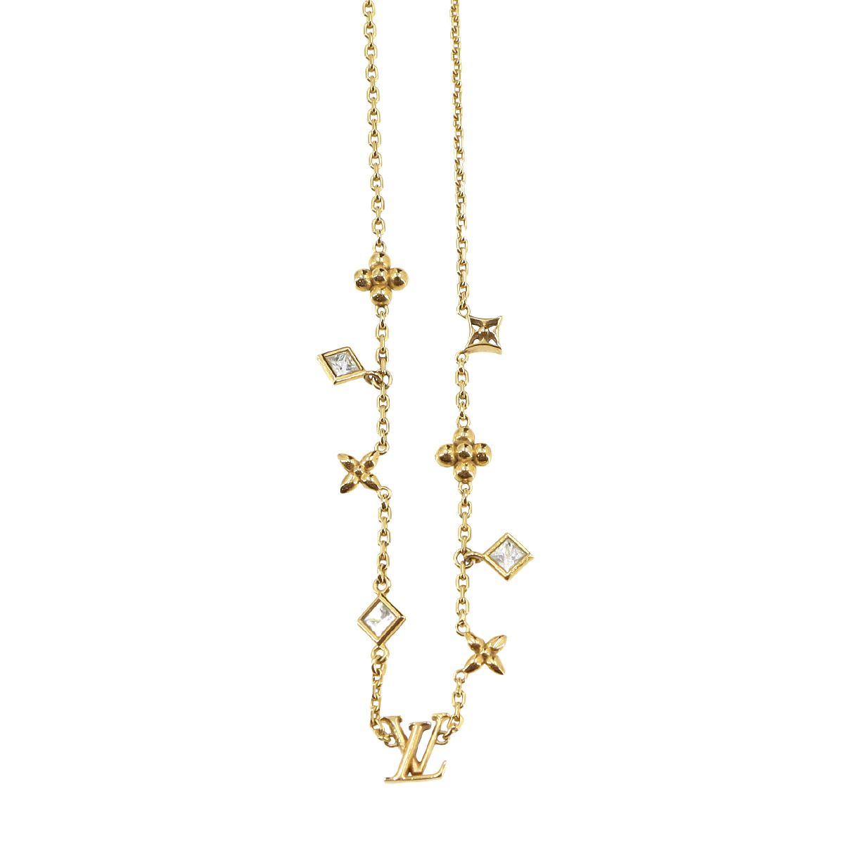 新品同様 ルイ ヴィトン LOUIS VUITTON ネックレス LV インザスカイ ゴールド M01322 アクセサリー Necklace 90333082