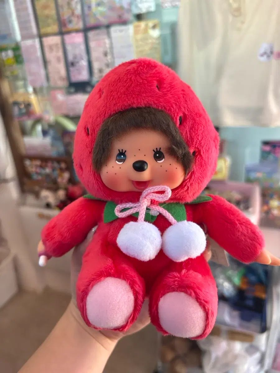 いちご モンチッチ ぬいぐるみ