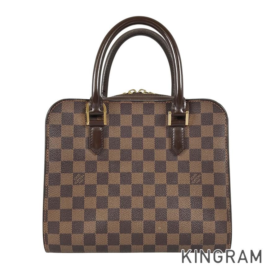 ルイ・ヴィトン LOUIS VUITTON ダミエ トリアナ N51155 PVC ハンドバッグ te【中古】