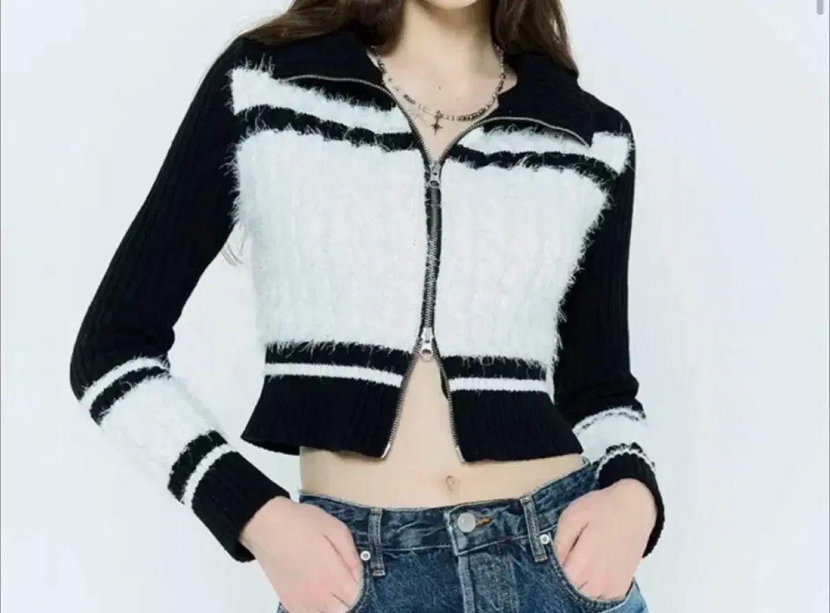 新品) ラーティゼン クロップド ニット ジャケット