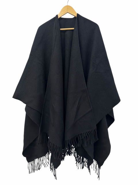 アクネ ストゥディオズ Acne Studios ウール 大判 ストール ショール 黒ブラック ブランド古着ベクトル 中古●▲260812
