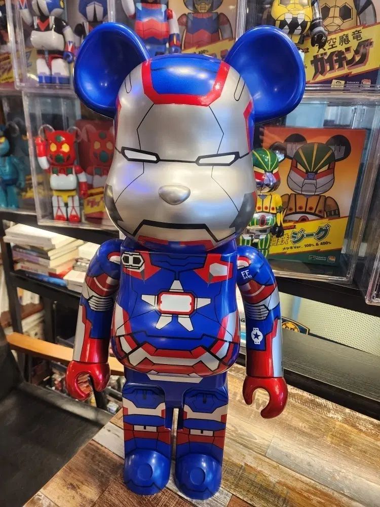 BE@RBRICK(ベアブリック) アイアンマン 1000% アイアンパトリオット 開封展示品 後頭部 傷あり