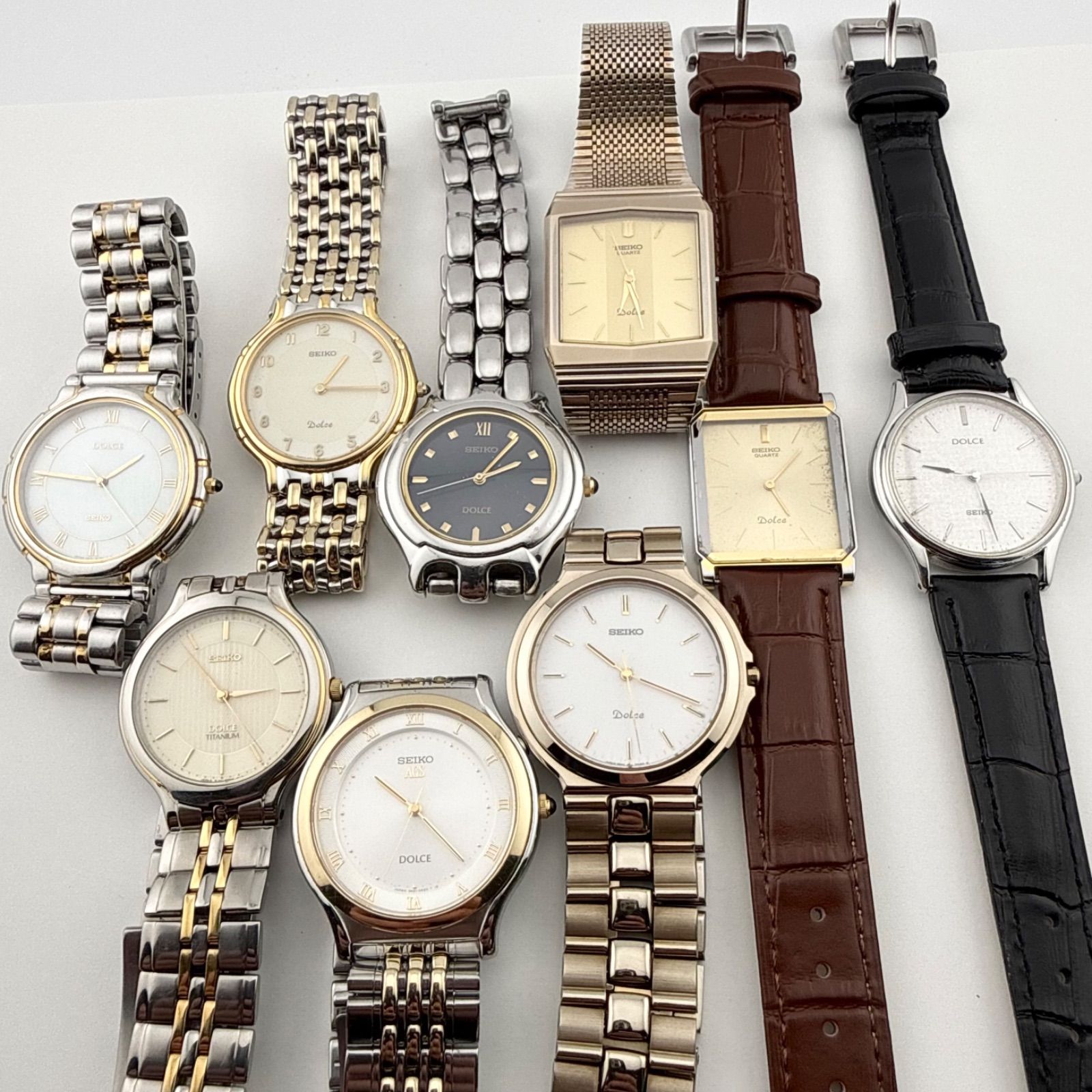 時*-様 【ジャンク】メンズ 腕時計 3本セット まとめ売り　SEIKOドルチェ SEIKO セイコー DOLCE ドルチェ まとめ セット メンズ 腕時計 ジャンク