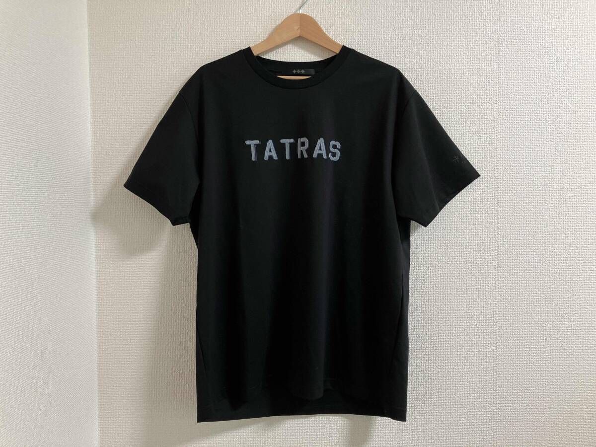 TATRAS/タトラス/半袖Tシャツ/IPPOLITO/ロゴ/刺繍/ブラック/Lサイズ