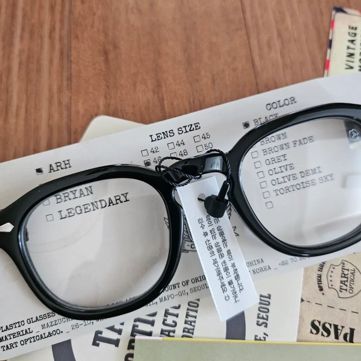TART OPTICAL ARNEL タート オプティカル アーネル 新商品 46 arh ブラック アネルメガネ
