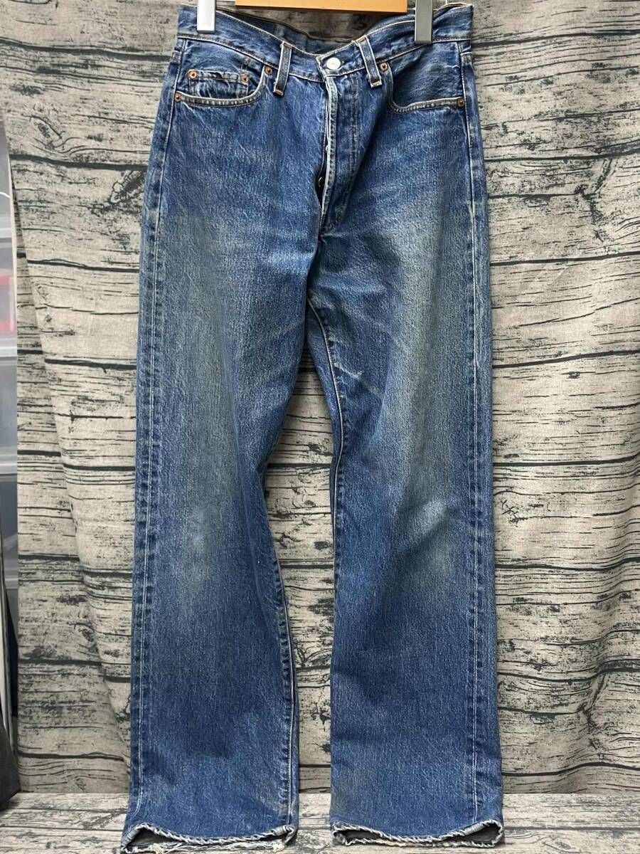 LEVI'S リーバイス ジーンズ 501 BIG-E セルビッチ 555 W30L36 内ポケット破れあり
