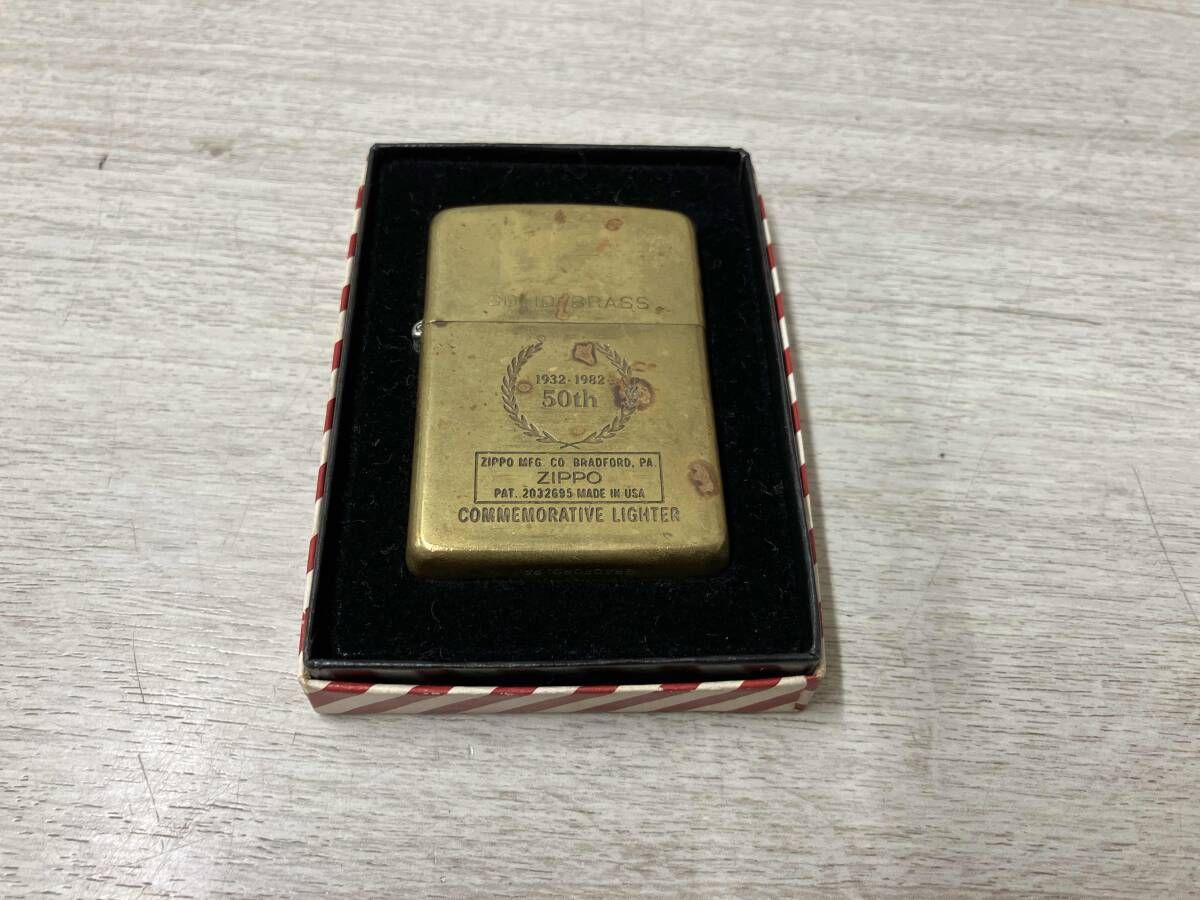 Zippo ジッポー　SOLID BRASS 50周年　1990年製