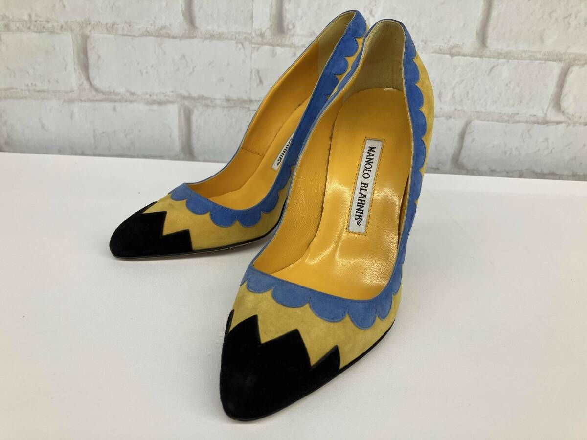 MANOLO BLAHNIK マノロ・ブラニク パンプス 22.5㎝ マルチカラー