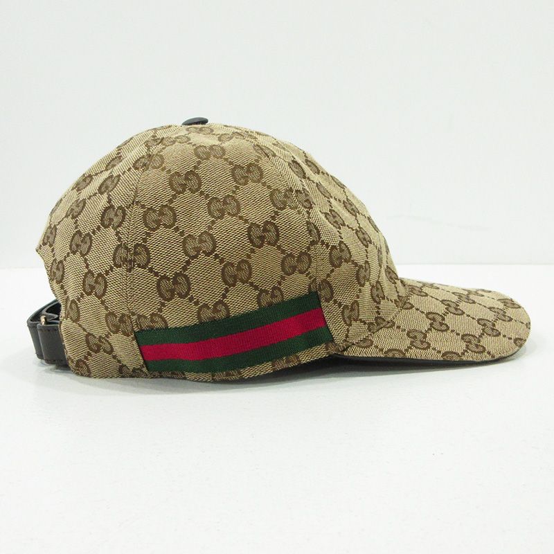 GUCCI グッチ キャップ 帽子 M 58cm GG キャンバス シェリー 三重本店】 中古 GUCCI | グッチ GGキャンバスベースボールキャップ