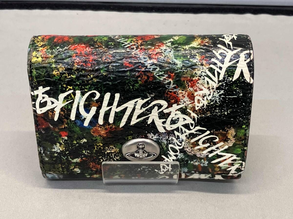 VIVIENNE WESTWOOD ヴィヴィアン・ウエストウッド 二つ折り財布 FREEDOM FIGHTER FLOWER フリーダム ファイター フラワー 総柄