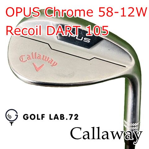 【中古】ウェッジ キャロウェイ OPUS Chrome 58-12W◆Recoil DART 105◆X◆58[2070]