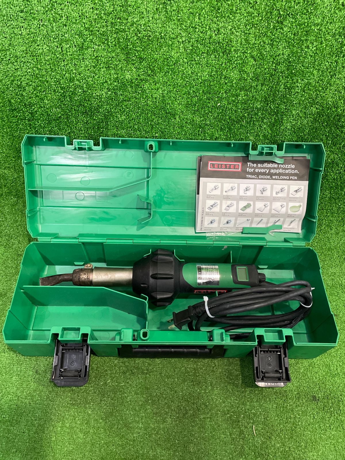 ライスター Leister TRIAC AT(トリアックAT) 熱風溶接機 ※現状品、付属品・ケース有(ナ-126)