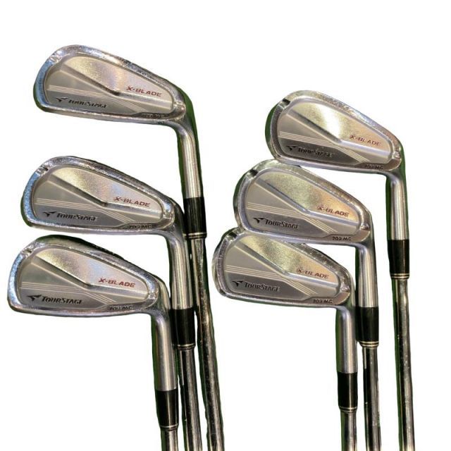 【中古】 ブリヂストン TOURSTAGE X-BLADE 709 MC 6S アイアンセット IR Dynamic Gold (フレックスS) メンズ 男性用 右利き 右用 Cランク ゴルフクラブ