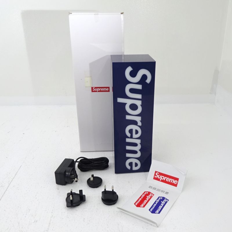 【三重店】Supreme Box Logo Lamp Blue シュプリーム ボックスロゴ ランプ ブルー【134-E359】