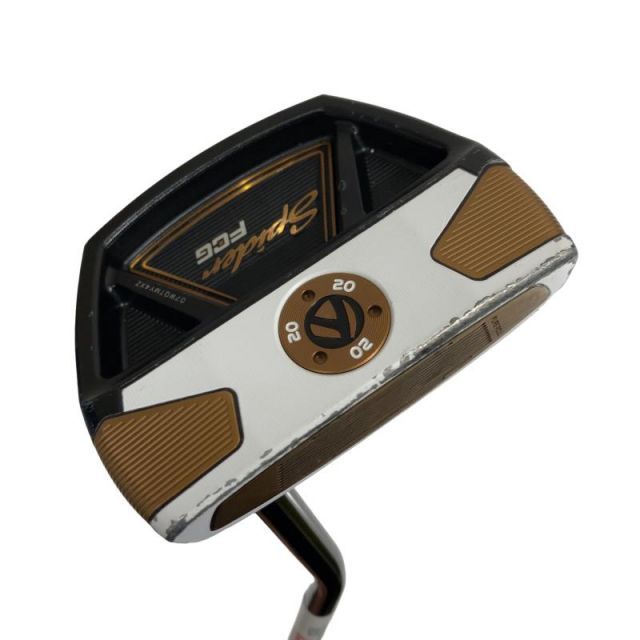 【中古】 テーラーメイド Spider FCG BLACK/WHITE スモールスラント 33インチ パター PT KBS CT TOUR BLACK (フレックスその他) メンズ 男性用 右利き 右用 Dランク ゴルフクラブ