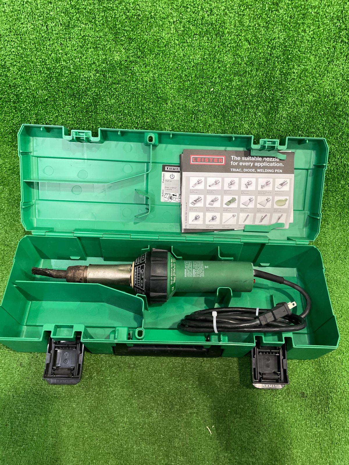 ライスター Leister TRIACS(トリアックS) 熱風溶接機 ※現状品、付属品・ケース有(ナ-125)